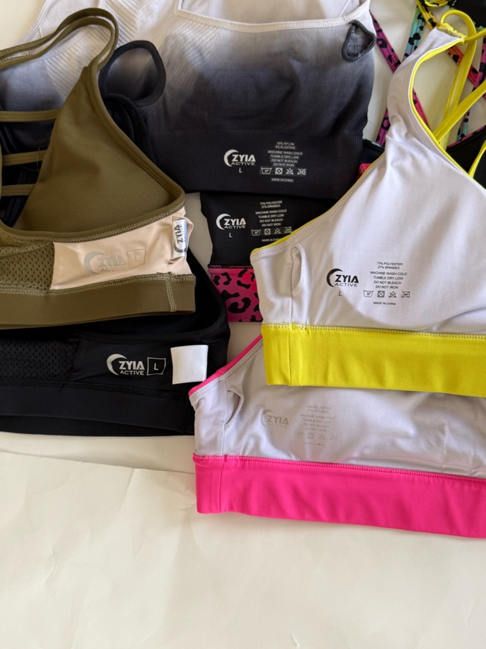 BUNDLE: 6 Zyia Active Bras, size large - Picture 7 of 7
